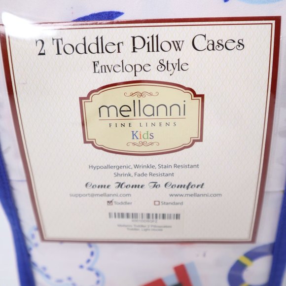 Toddler Fine Linen Kids pillowcase 2 envelope style lighthouse new - Picture 3 of 5